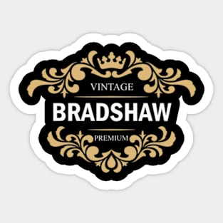 Bradshaw Name Sticker